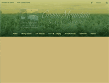 Tablet Screenshot of greenmountainbyway.org